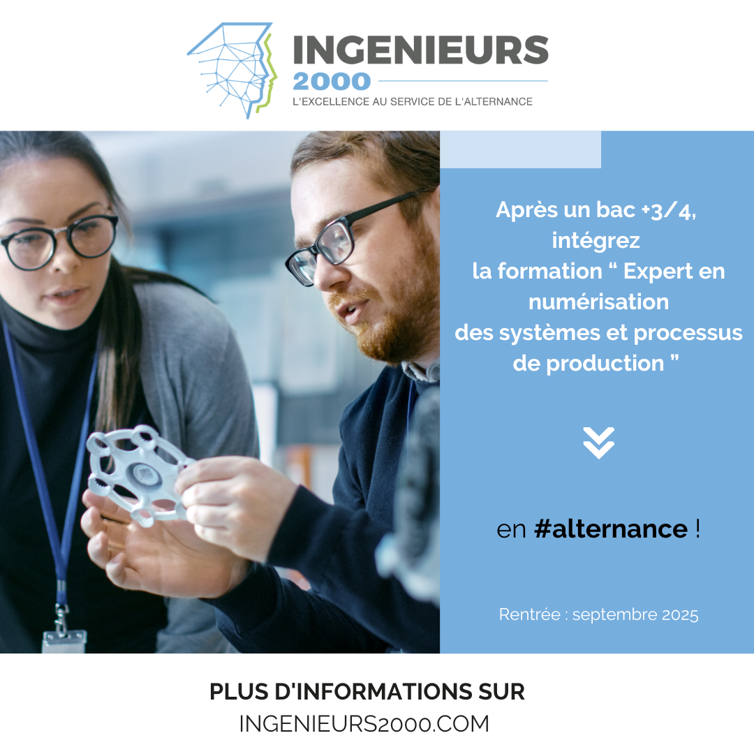 Devenez un Expert en numérisation des systèmes et processus de production !