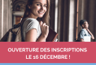 Ouverture des inscriptions !