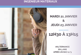 Réunions d’information virtuelles : rendez-vous les 21 et 23 janvier !