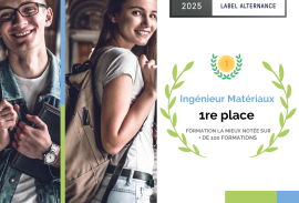 Label Alternance 2025 : la formation Ingénieur Matériaux décroche la 1re place !